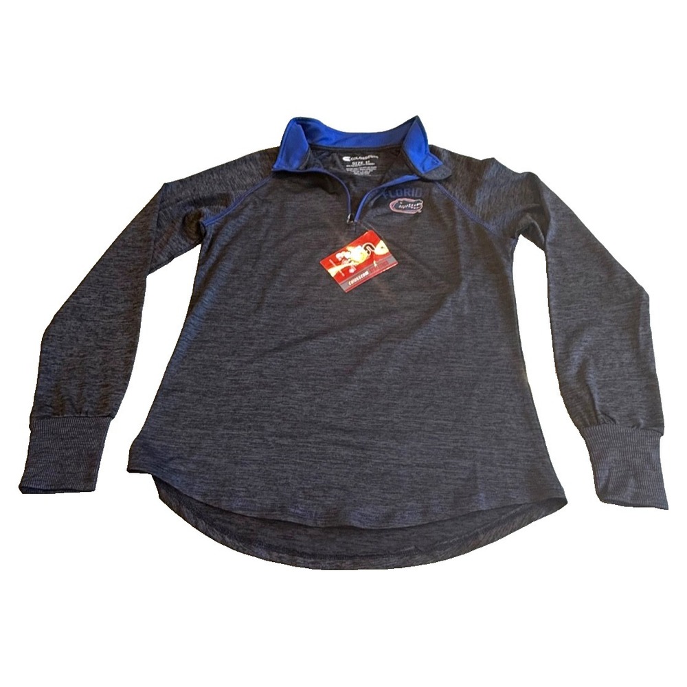 Colosseum Women's 1/4 Zip Top University of Florida Gators Grey Medium NWT